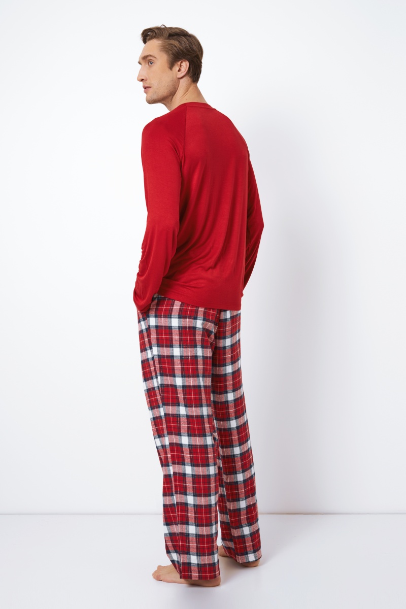 sku: MAX | Brand: Aruelle  | Size: Small Medium Large XLarge XXLarge  | Colors: Красный/Белый  | Бренды Aruelle | Мужская домашняя одежда Пижамы | Title: Пижама с брюками MAX