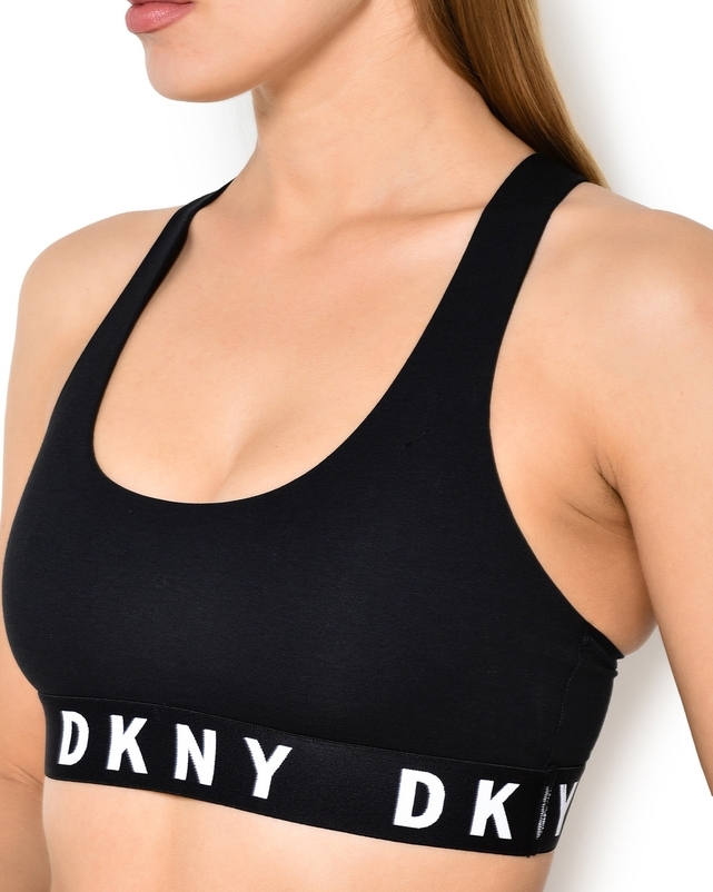 sku: 4519 | Brand: DKNY  | Size: Small Medium Large  | Colors: Black Серый  | Бренды DKNY | Бюстгальтер Нижнее белье Топ | Title: Топ спортивный
